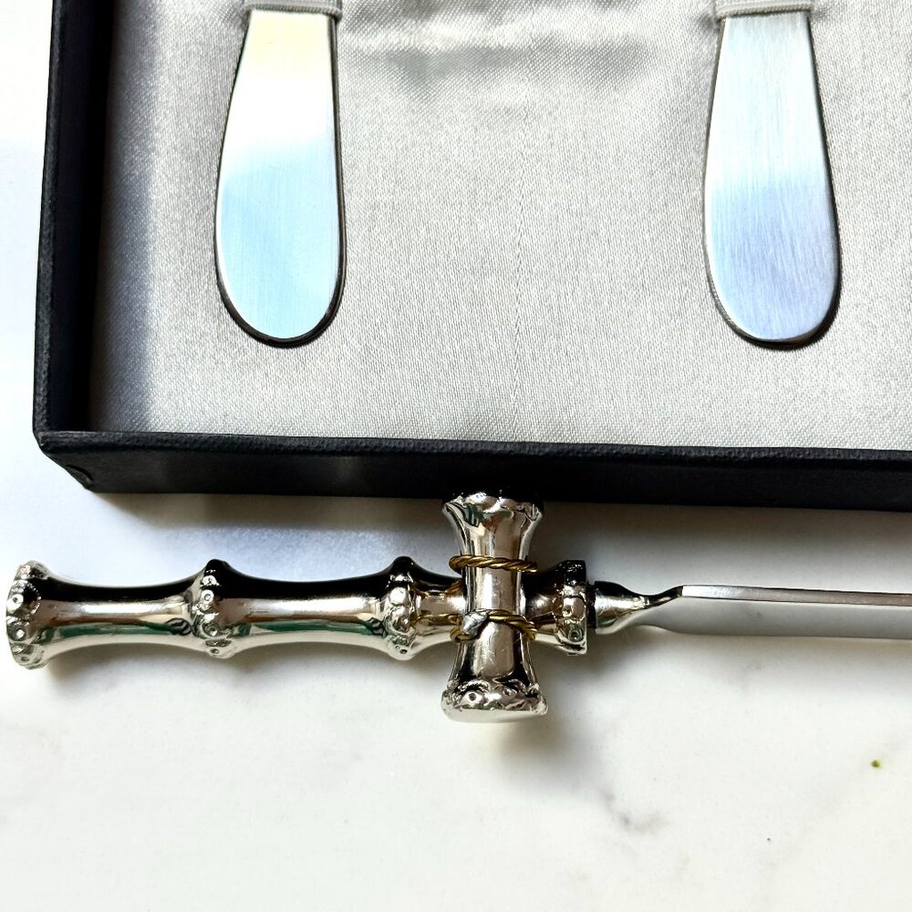 Rablabs Cheese Knife with Spreaders  Agate & Silver - Picture 7 of 9